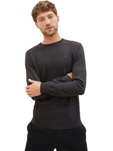 Tom Tailor Sweter w kolorze antracytowym