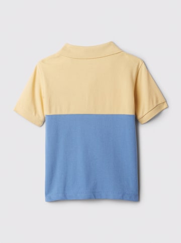 GAP Poloshirt in Hellblau/ Gelb