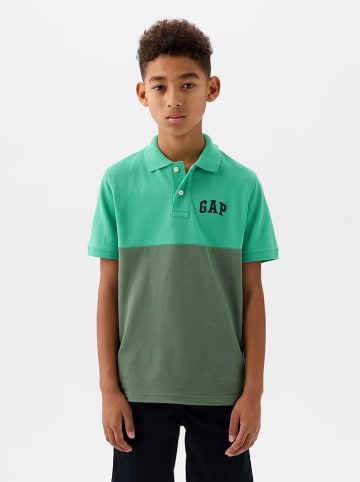 GAP Koszulka polo w kolorze zielonym