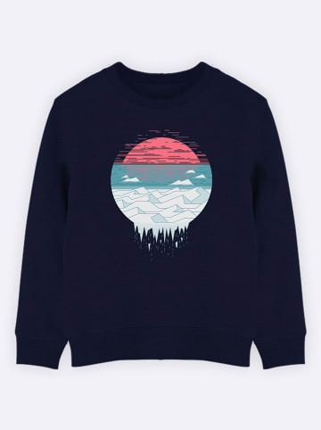 WOOOP Sweatshirt "The great Thaw" in Dunkelblau