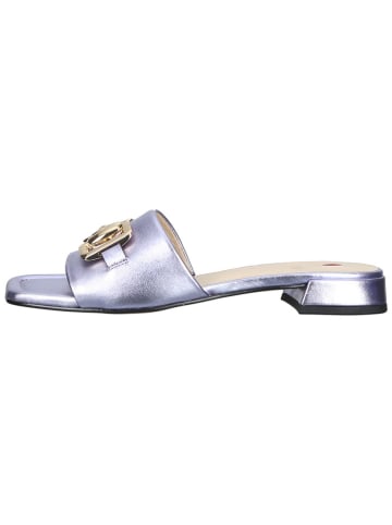 Högl Leder-Pantoletten in Lila