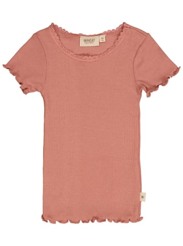 Wheat Koszulka "Lace" w kolorze różowym