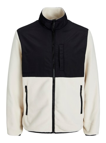 Jack & Jones Fleece vest crème/zwart