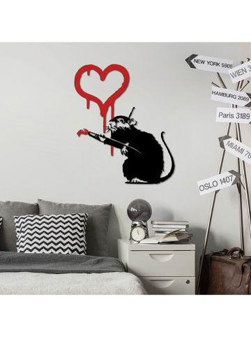 ABERTO DESIGN Wanddekor "Banksy" - (B)60 x (H)70 cm