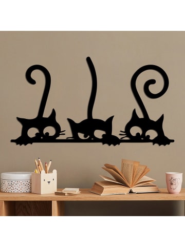 ABERTO DESIGN Wanddecoratie "Cat" - (B)60 x (H)33 cm