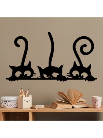 ABERTO DESIGN Wanddekor "Cat" - (B)60 x (H)33 cm