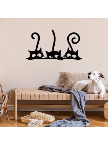 ABERTO DESIGN Dekoracja ścienna "Cat" - 60 x 33 cm