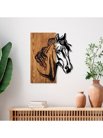 ABERTO DESIGN Wanddecoratie "Horse" - (B)48 x (H)58 cm