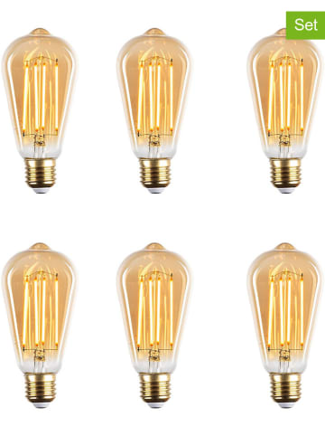 ABERTO DESIGN Żarówki LED E27 (6 szt.) w kolorze ciepłej bieli - KEE (A do G)