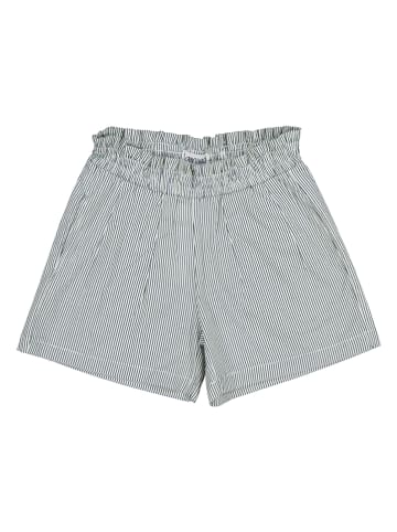 lamino Paperbag-Shorts in Dunkelblau/ Weiß