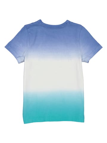 lamino Shirt in Blau/ Weiß/ Türkis