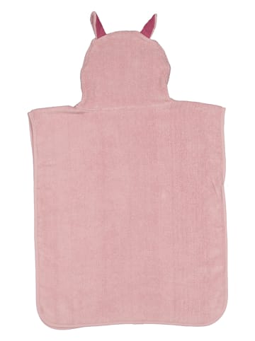 lamino Kapuzenbadeponcho in Rosa