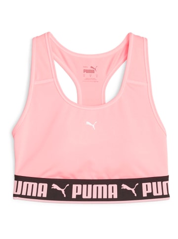 Puma Biustonosz sportowy "Strong" w kolorze jasnoróżowo-czarnym