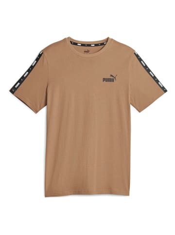 Puma Koszulka "ESS+" w kolorze jasnobrązowym