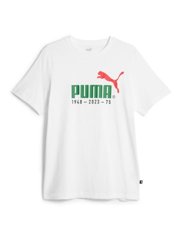 Puma Shirt "No. 1 Logo Celebration" in Weiß