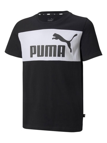 Puma Shirt "Essential" in Dunkelblau/ Weiß
