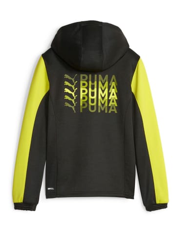 Puma Sweatjacke "Fit" in Schwarz/ Gelb