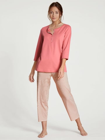 Calida Pyjama in Pink/ Creme