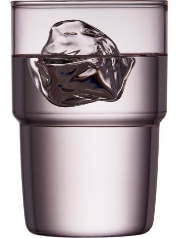 Lyngby Glas 2-delige set: drinkglazen lichtroze - 400 ml