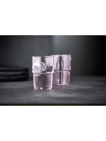 Lyngby Glas 2er-Set: Trinkgläser in Rosa - 400 ml