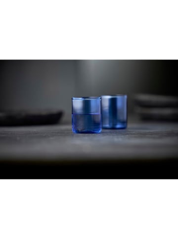 Lyngby Glas 2er-Set: Schnapsglas in Blau - 60 ml