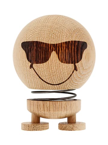 Hoptimist Figurka dekoracyjna "Smiley Cool M" w kolorze brązowym - 7,5 x 10 x 7,5 cm