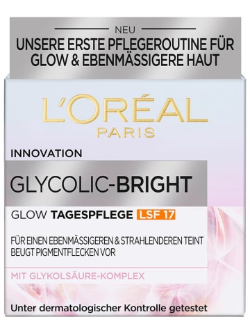 L'Oréal Paris Tagescreme "Glycolic-Bright" - LSF 17, 50 ml