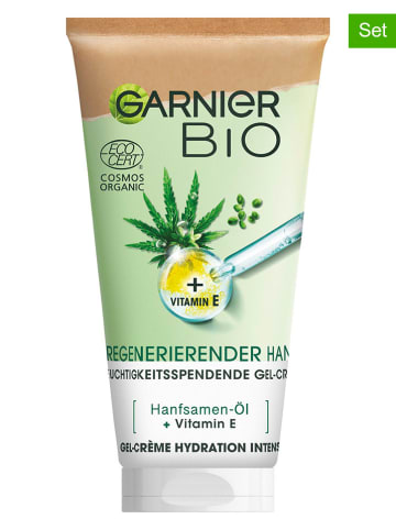 Garnier 2-delige set: gezichtscrème "Bio-Hanf Feuchtigkeit & Aufbau", elk 50 ml