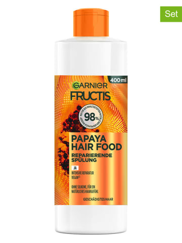 Garnier 3er-Set: Haarspülung "Fructis - Reparierende Papaya", je 400 ml