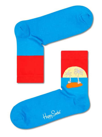 Happy Socks Skarpety w kolorze niebiesko-czerwonym