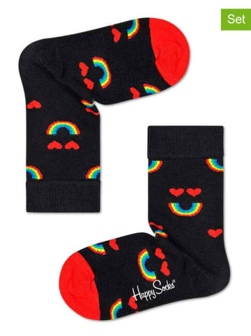 Happy Socks 2-delige set: sokken zwart