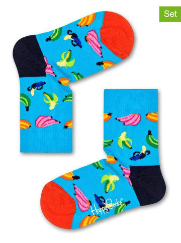 Happy Socks Skarpety (2 pary) w kolorze błękitnym