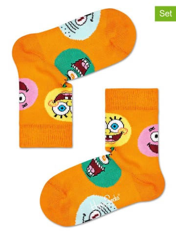 Happy Socks 2er-Set: Socken in Orange