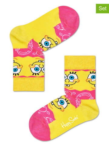 Happy Socks 2er-Set: Socken in Gelb