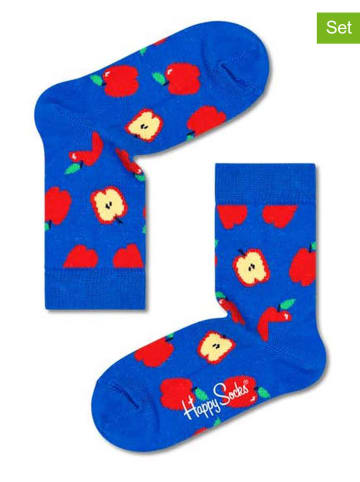 Happy Socks Skarpety (2 pary) w kolorze niebieskim