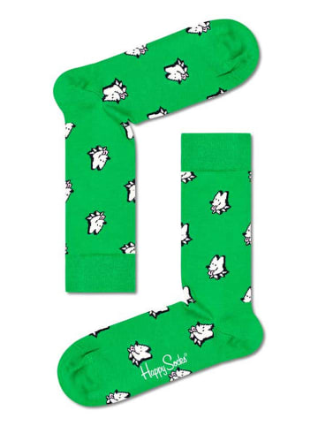 Happy Socks Skarpety w kolorze zielonym