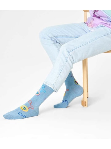 Happy Socks Sokken lichtblauw