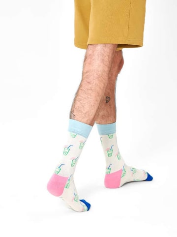 Happy Socks Skarpety w kolorze białym ze wzorem