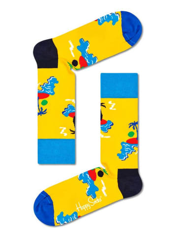 Happy Socks Skarpety w kolorze żółtym