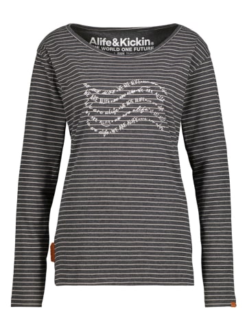 alife and kickin Longsleeve in Anthrazit