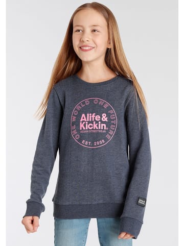 alife and kickin Sweatshirt in Dunkelblau