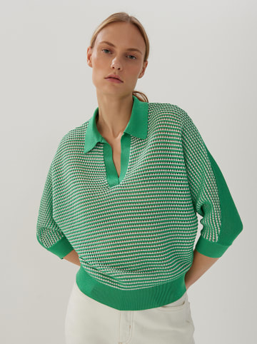 Someday Sweter "Tajour" w kolorze zielonym