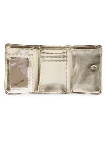 Puccini Leren portemonnee goudkleurig - (B)12 x (H)10 x (D)3 cm