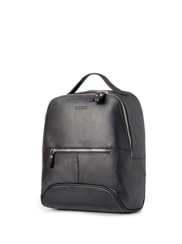 Puccini Leder-Rucksack in Schwarz - (B)24 x (H)30 x (T)13 cm