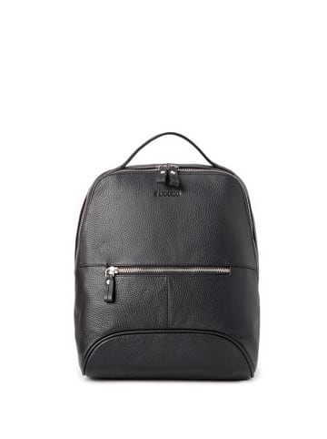 Puccini Leder-Rucksack in Schwarz - (B)24 x (H)30 x (T)13 cm