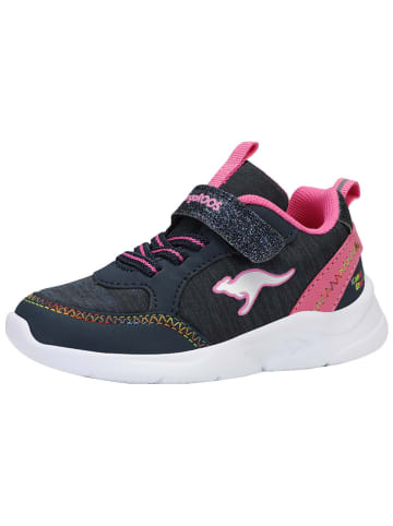 Kangaroos Sneakers "Chip" donkerblauw/roze