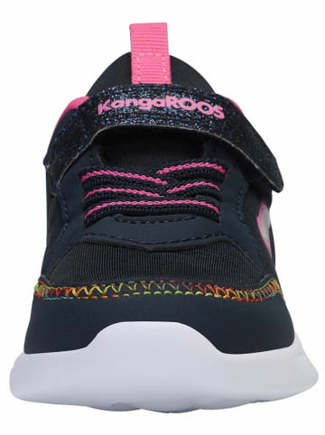 Kangaroos Sneakers "Chip" donkerblauw/roze