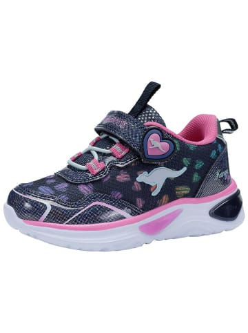 Kangaroos Sneakers "Lovin" donkerblauw/roze