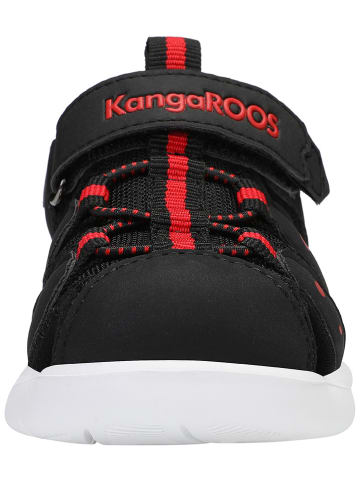 Kangaroos Półsandały "K-Mini" w kolorze czarno-czerwonym