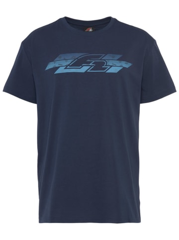 f2 2-delige set: shirts wit/donkerblauw